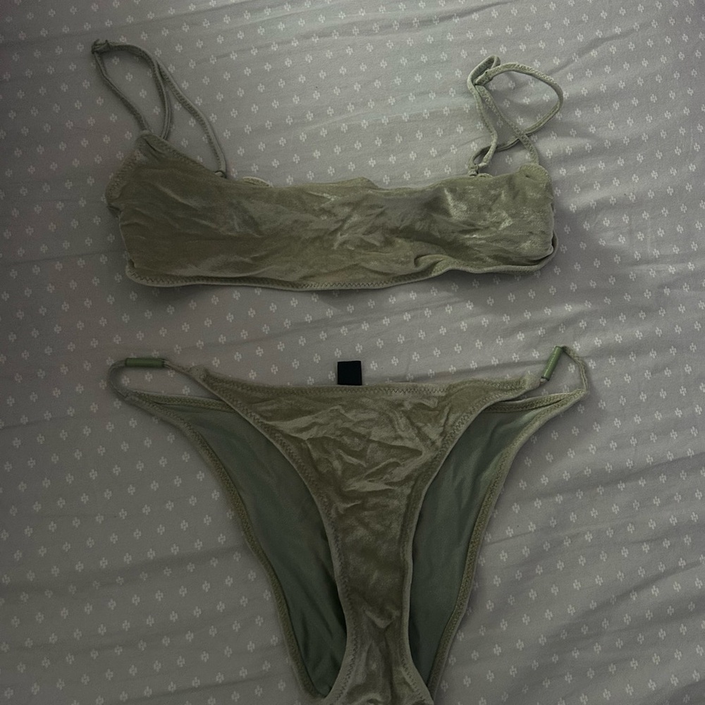 Triangl Swimwear Sage Velvet Bikini